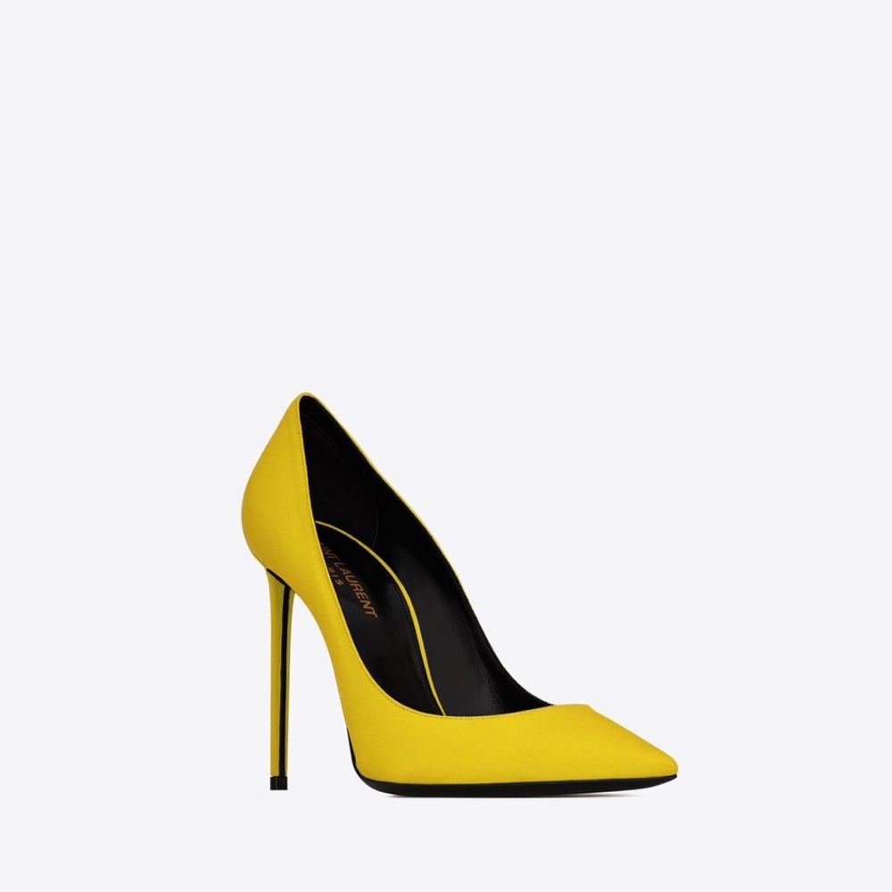 Saint Laurent Yellow Heels